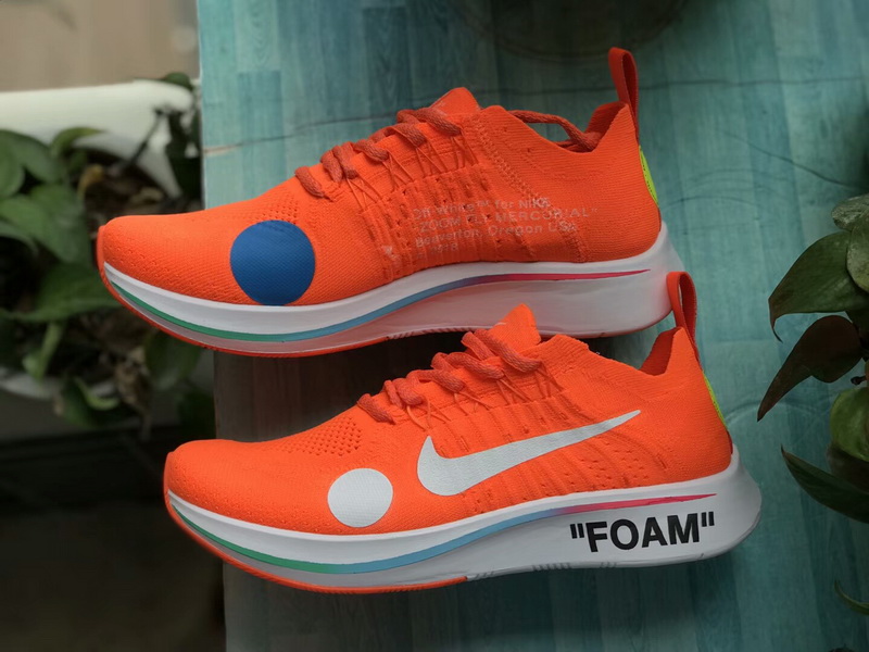 Off-White x Nike Zoom Fly Mercurial Flyknit Orange(98% Authentic quality)